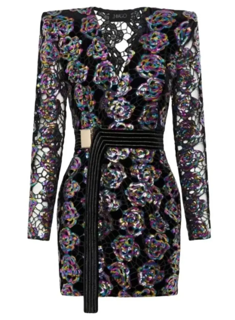 Zhivago Dress Miami Nights Mini Dress Multi Size AU 8 - Image 2