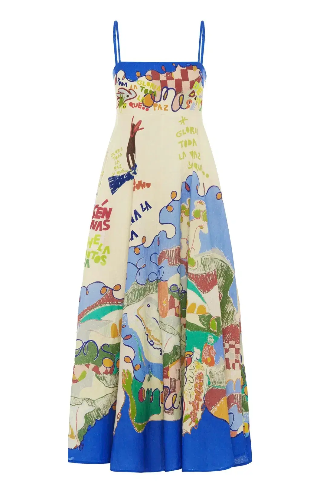 ALÉMAIS  Nadia Sundress Multi Size AU 12 for rent on The Volte - main image