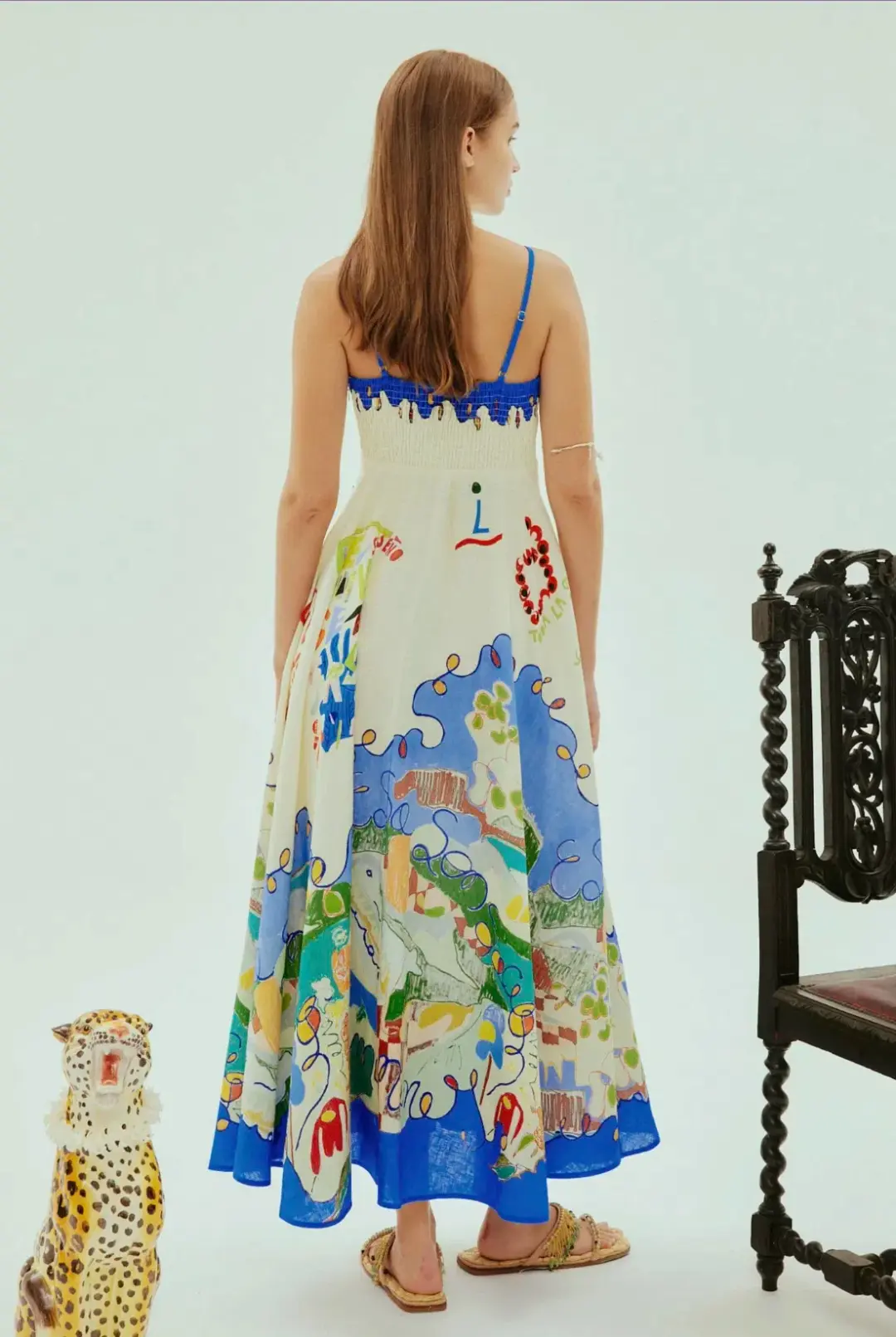 ALÉMAIS  Nadia Sundress Multi Size AU 12 for rent on The Volte - main image