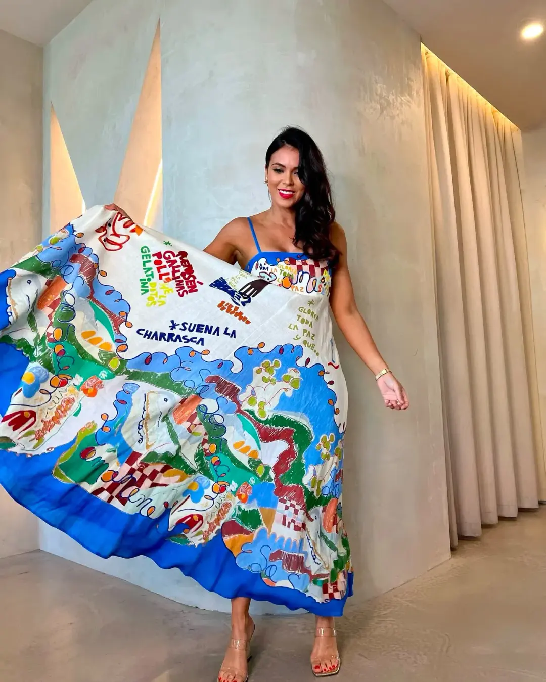 ALÉMAIS  Nadia Sundress Multi Size AU 12 for rent on The Volte - main image