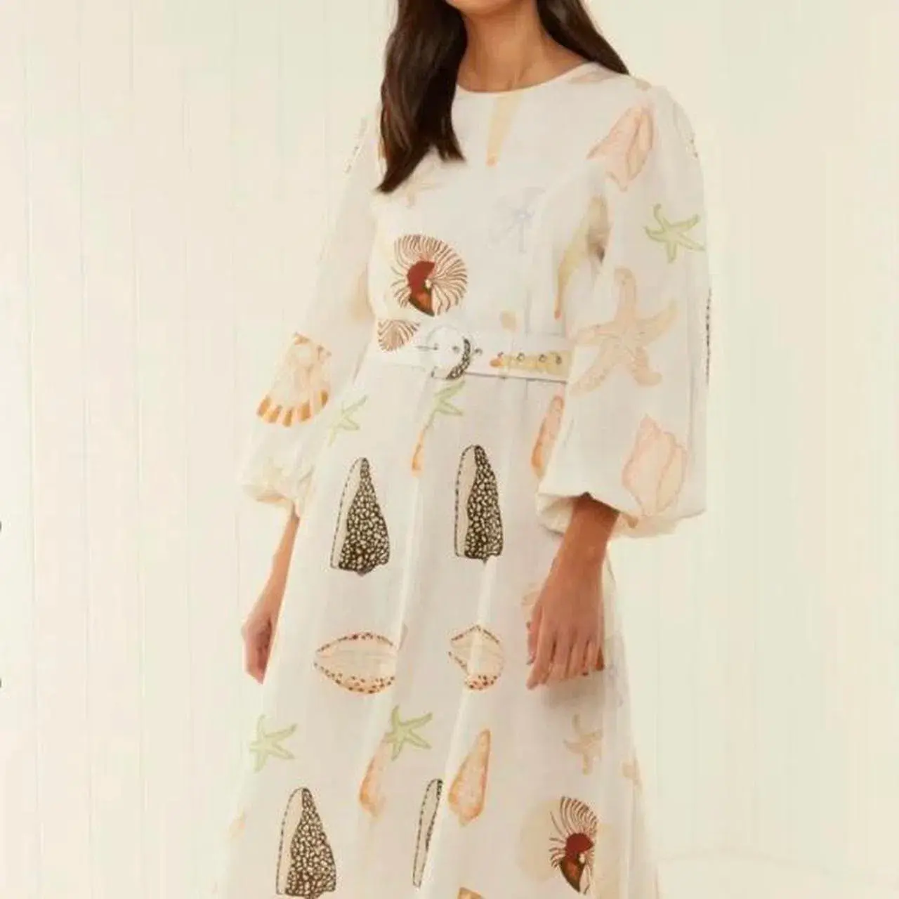 Palm Noosa Souvenir Shells Maxi Dress Size 8 - Image 3