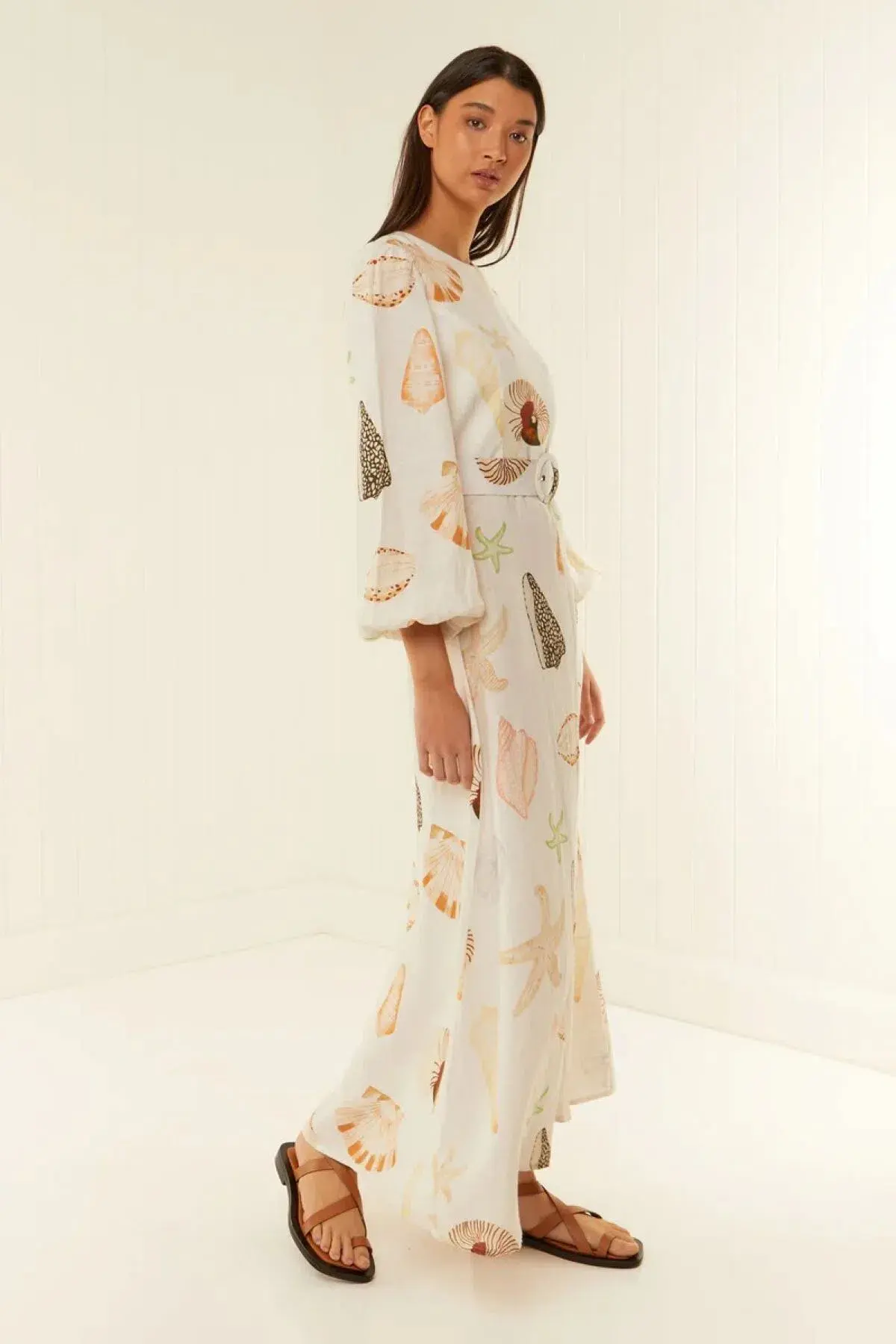 Palm Noosa Souvenir Shells Maxi Dress Size 8 - Image 2