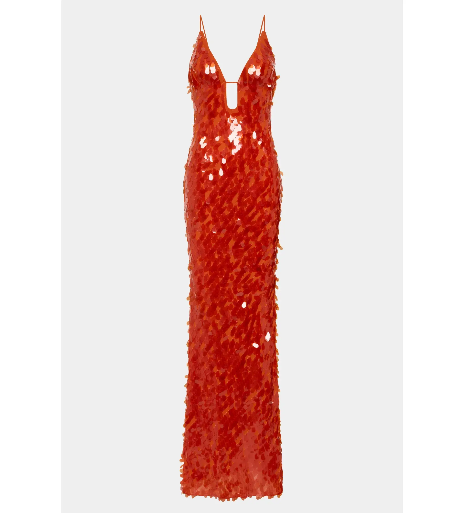 Misha Sapphire Sequin Maxi Dress in Red Size 14/XL - Image 4
