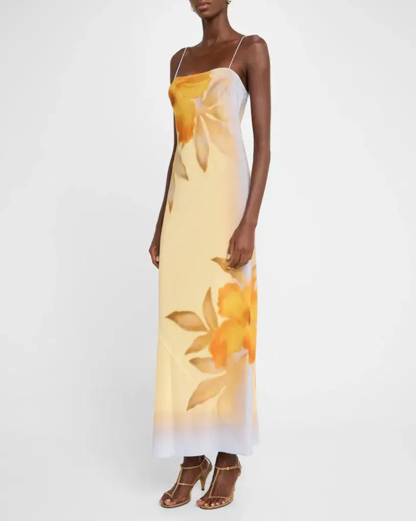 Sir The Label Serene Slip Dress Yellow Floral Size 8 - Image 3