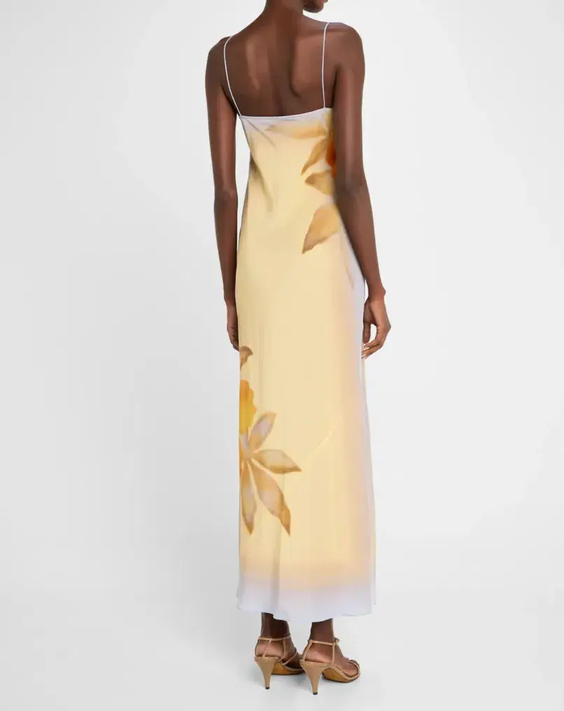 Sir The Label Serene Slip Dress Yellow Floral Size 8 - Image 4