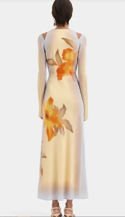 Sir Serene Scarf Midi Dress Sequoia Print Size 1 / Aus 8 - Image 2