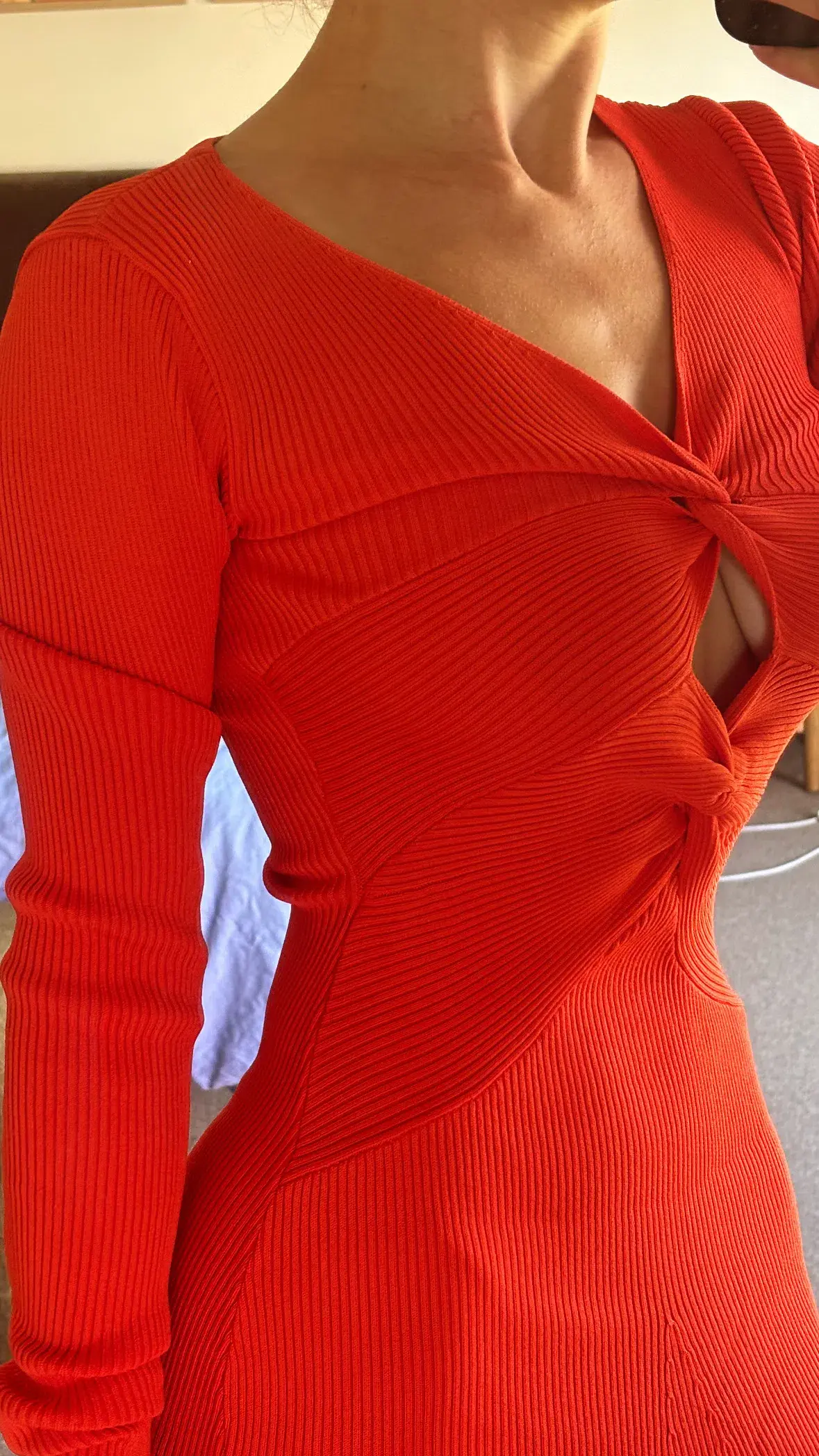 Mossman Twists and Turn Midi Dress Red Size 6 - Image 2