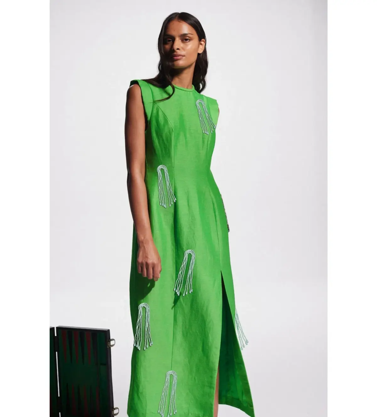 Alemais Dazzle Midi Dress Green Size AU 8  - Image 4