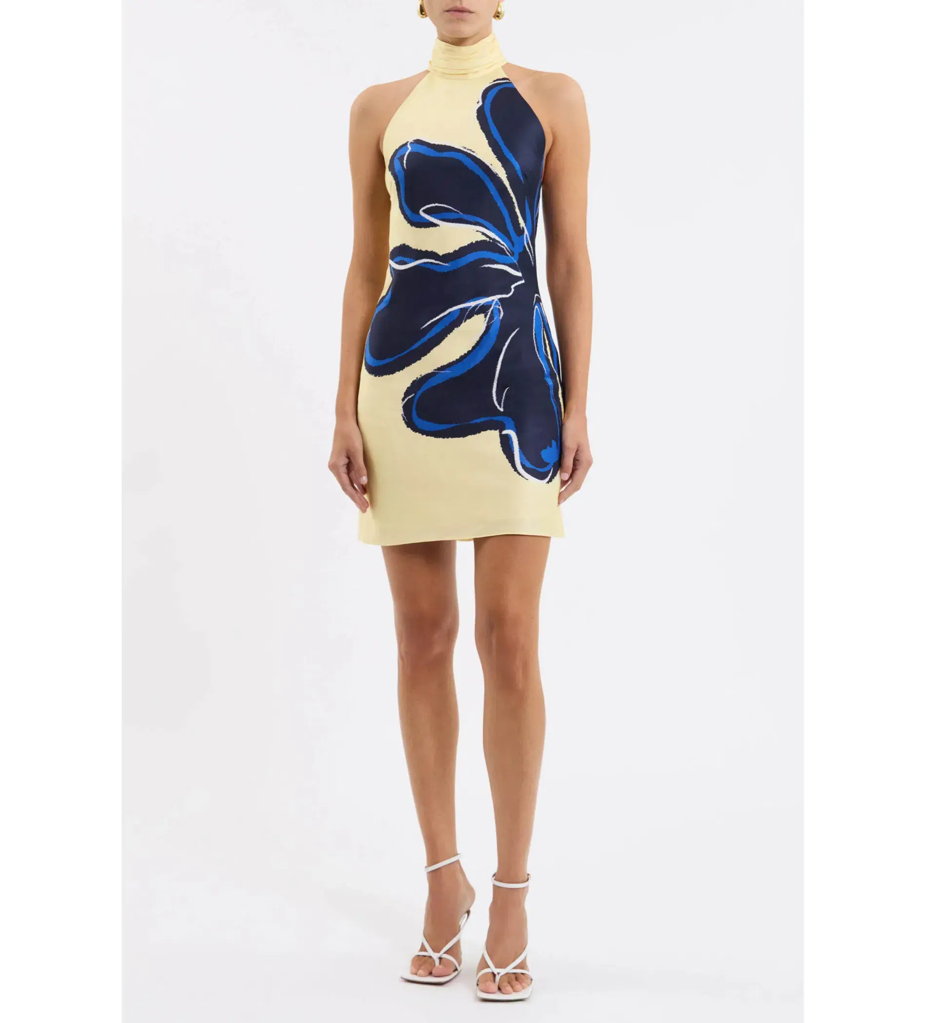 Rebecca Vallance Indigo Bloom Mini Dress Size 8 - Image 1