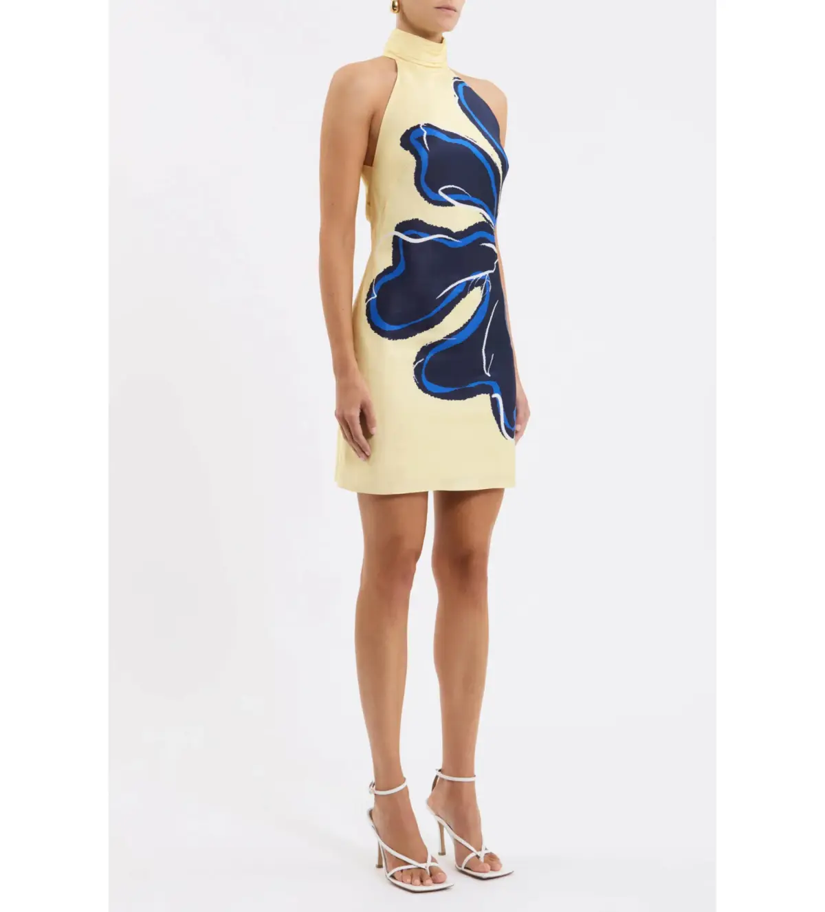 Rebecca Vallance Indigo Bloom Mini Dress Size 8 - Image 2