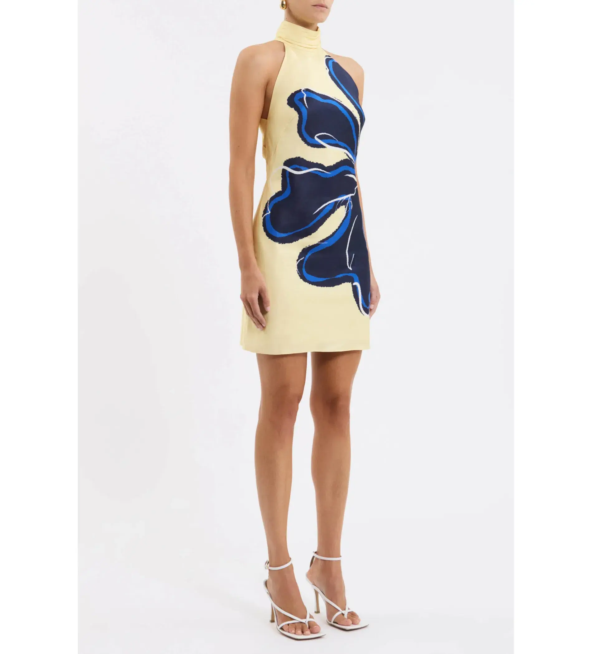 Rebecca Vallance Indigo Bloom Mini Dress Size 8 - Image 2