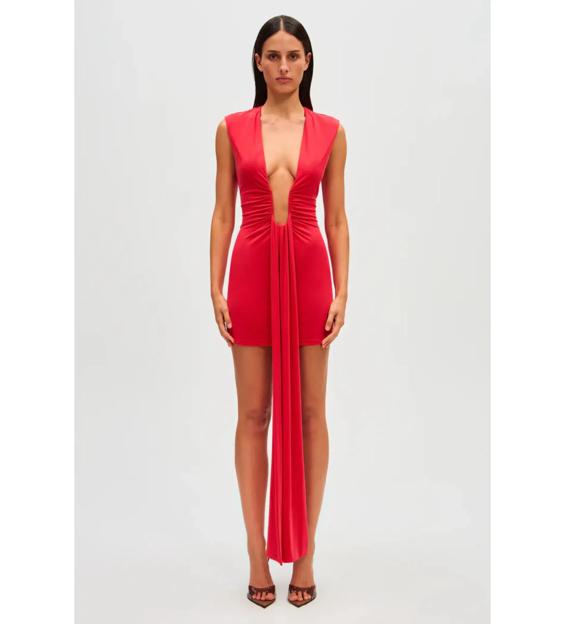 Misha Jennifer Cupro Mini Dress Red Size 10/M - Image 1