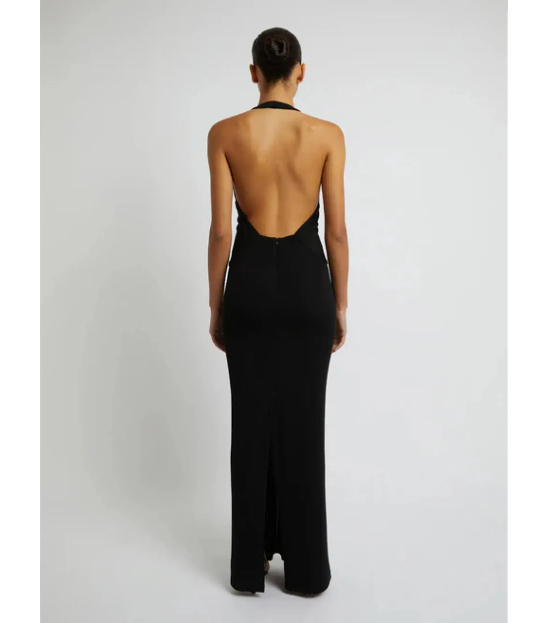 Christopher Esber Tailored Slope Halter Dress Black Size AU 8 - Image 2