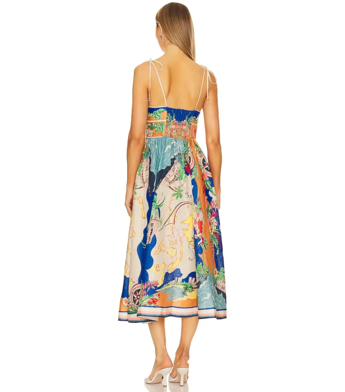 Zimmermann Alight Picnic Dress in Nautical Map Size 4 / AU 16 - Image 3