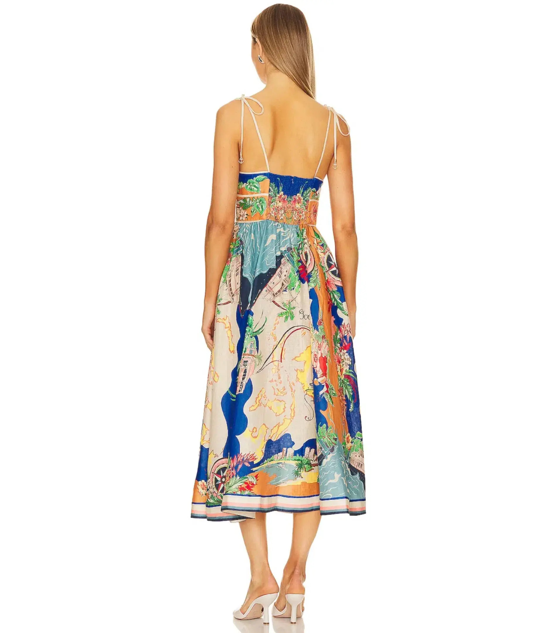 Zimmermann Alight Picnic Dress in Nautical Map Size 4 / AU 16 - Image 3