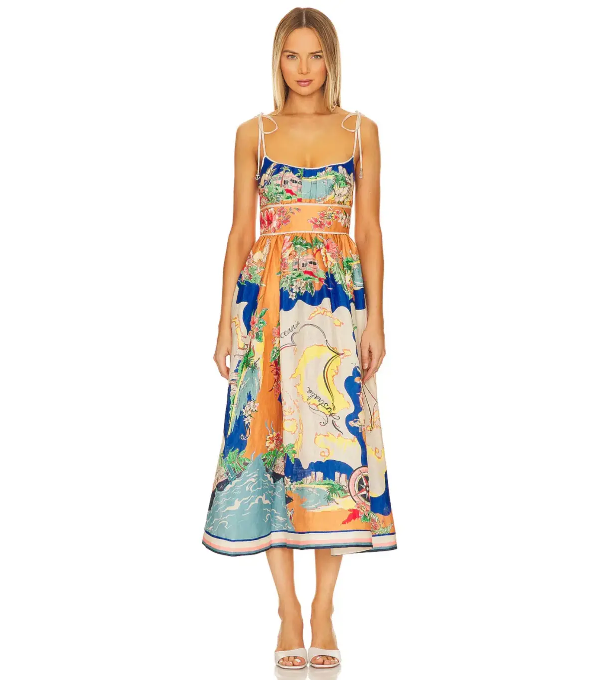 Zimmermann Alight Picnic Dress in Nautical Map Size 4 / AU 16 - Image 1