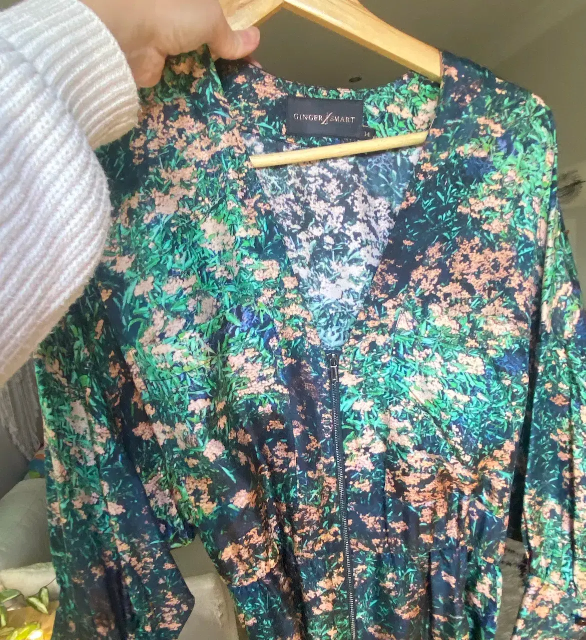 Ginger & Smart Jumpsuit Green Size AU 14 - Image 5