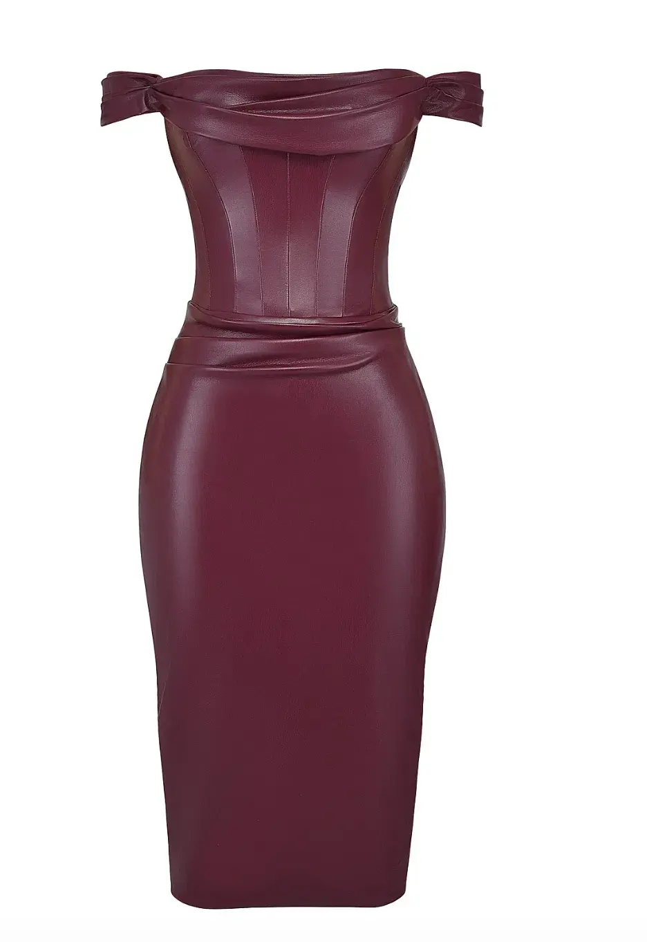 House of CB Raven Vegan Leather Corset Purple Size AU 8 - Image 3