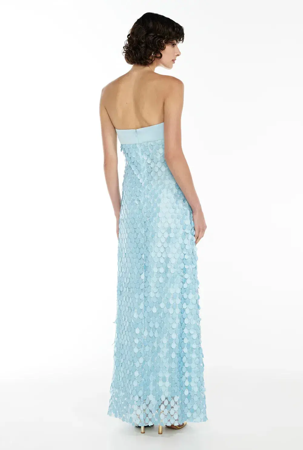 Manning Cartell Supreme Extreme Balconette Maxi Dress Aqua Spritz Size 10 - Image 4