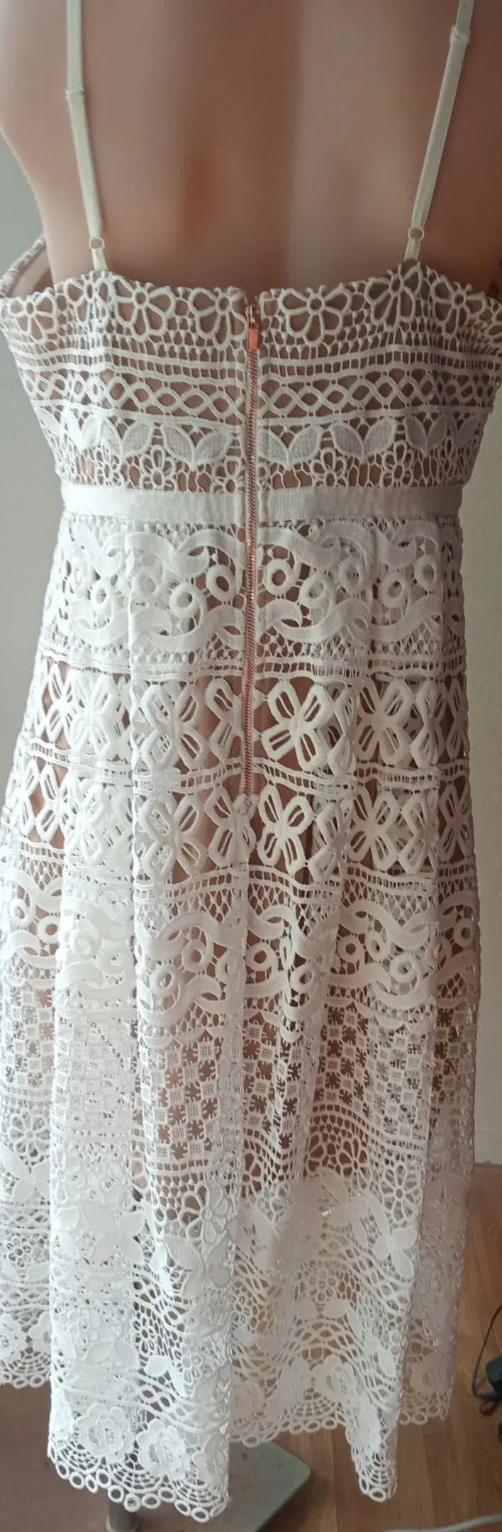 Wayne Cooper White Lace Dress White Size AU 14 - Image 3