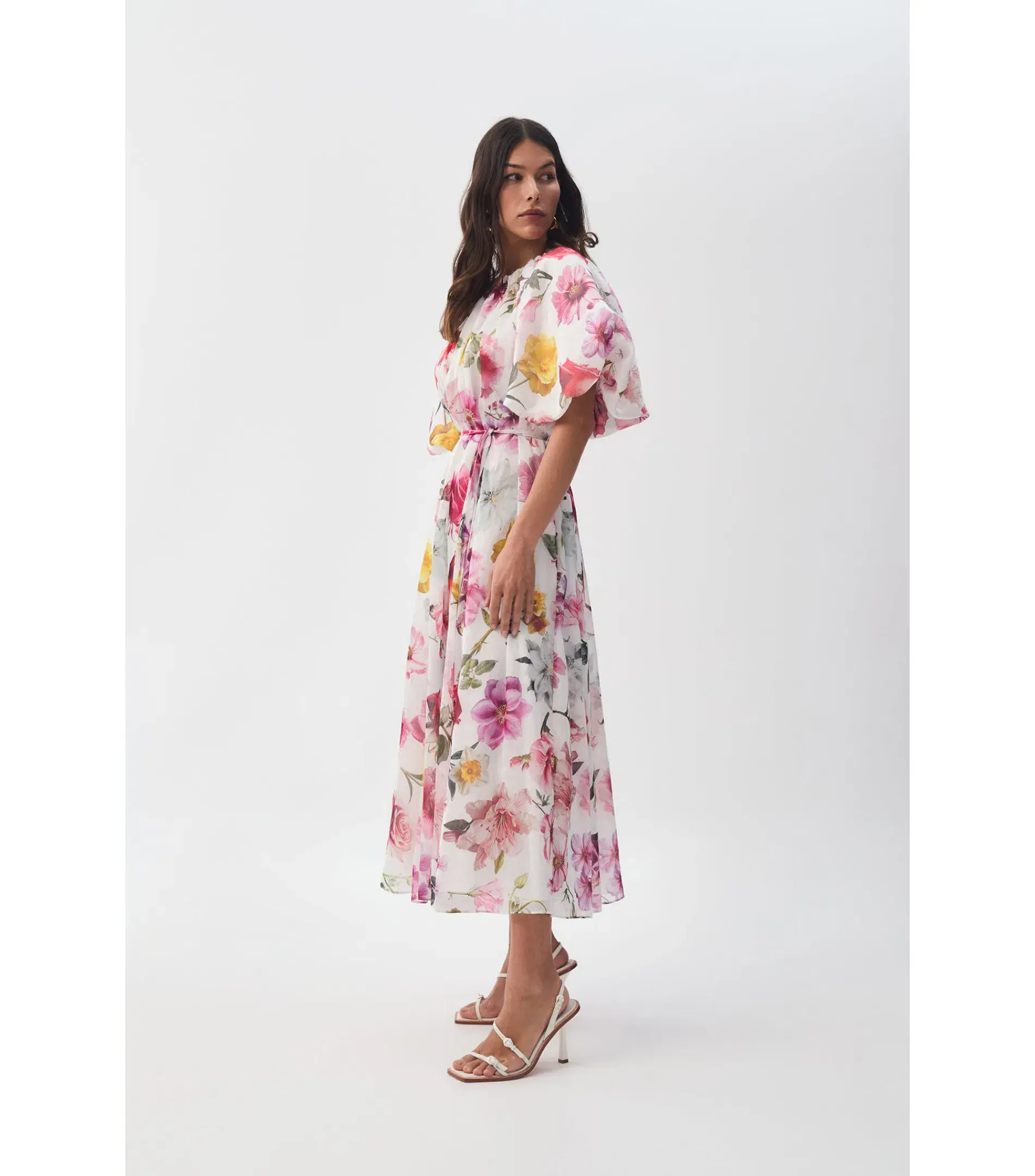 Aje Fleur Midi Dress in Collage Floral Size AU 8 - Image 2