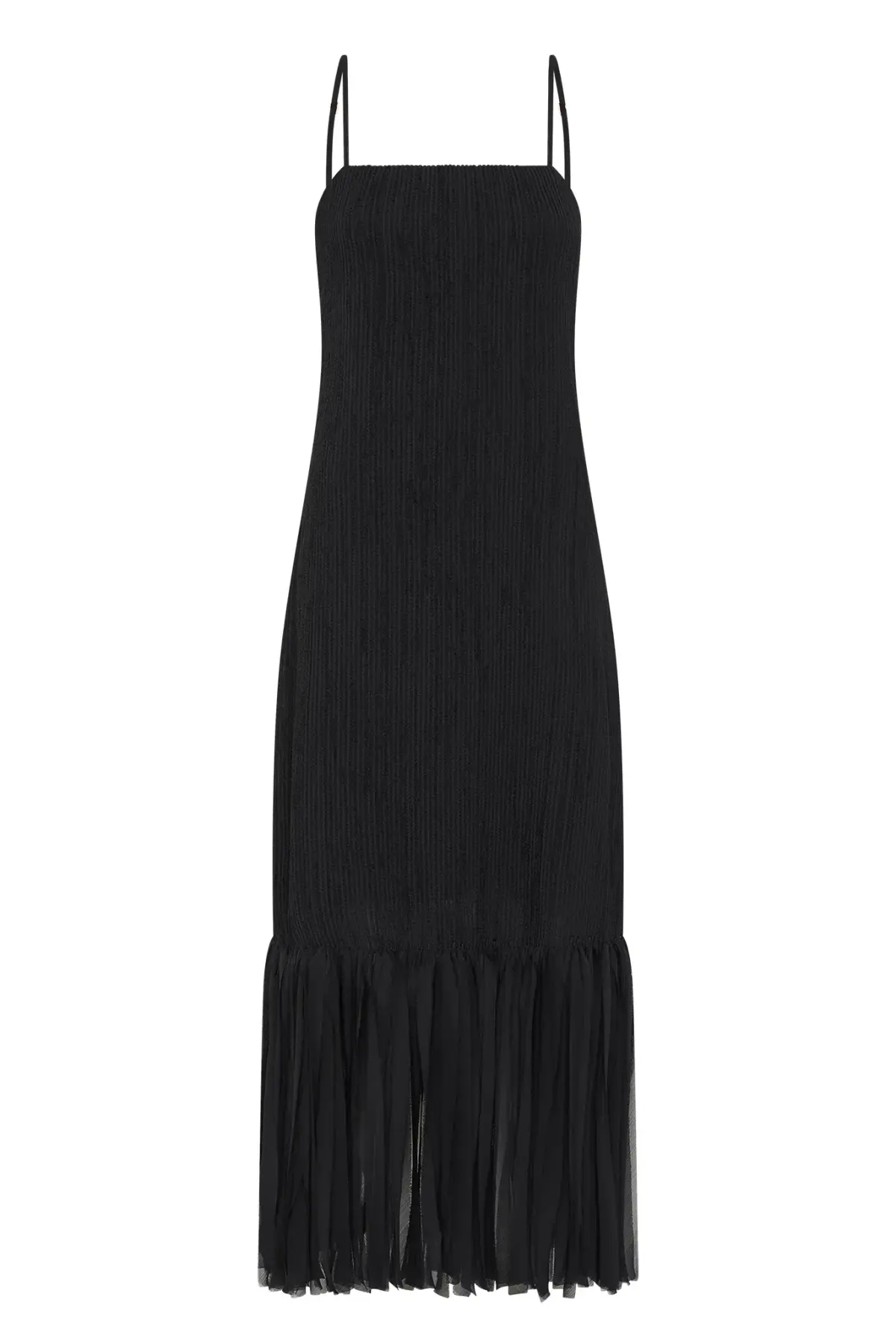 Aje Arris Fringed Maxi Dress in Black Size AU 06 - Image 5