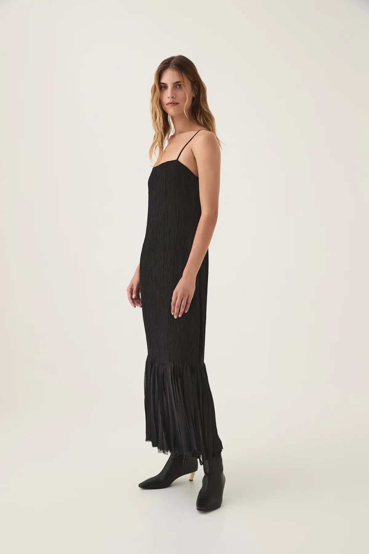 Aje Arris Fringed Maxi Dress in Black Size AU 06 - Image 2