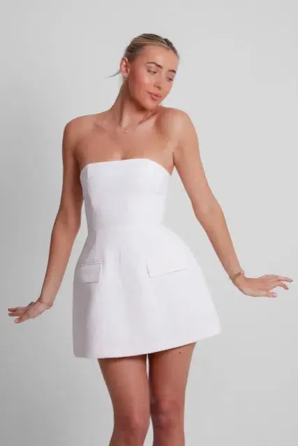 Odd Muse The Ultimate Muse Strapless Mini Dress White Size XS/AU 6 - Image 2