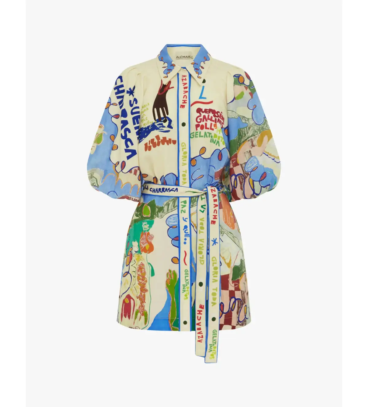 Alemais Nadia Mini Shirtdress Size 12 - Image 4