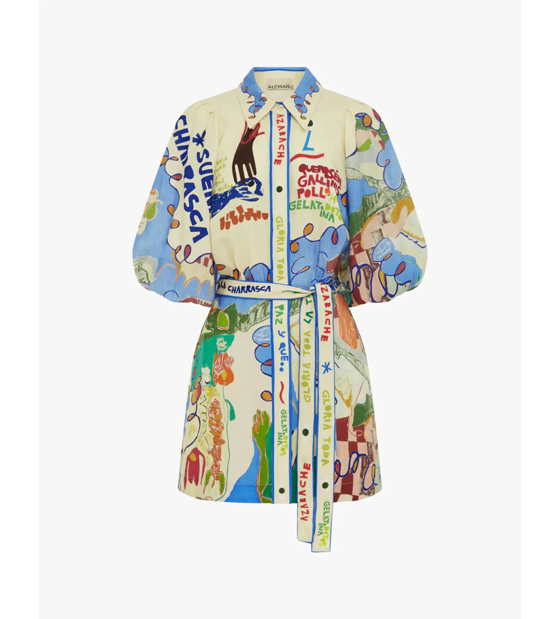 Alemais Nadia Mini Shirtdress Size 12 - Image 4