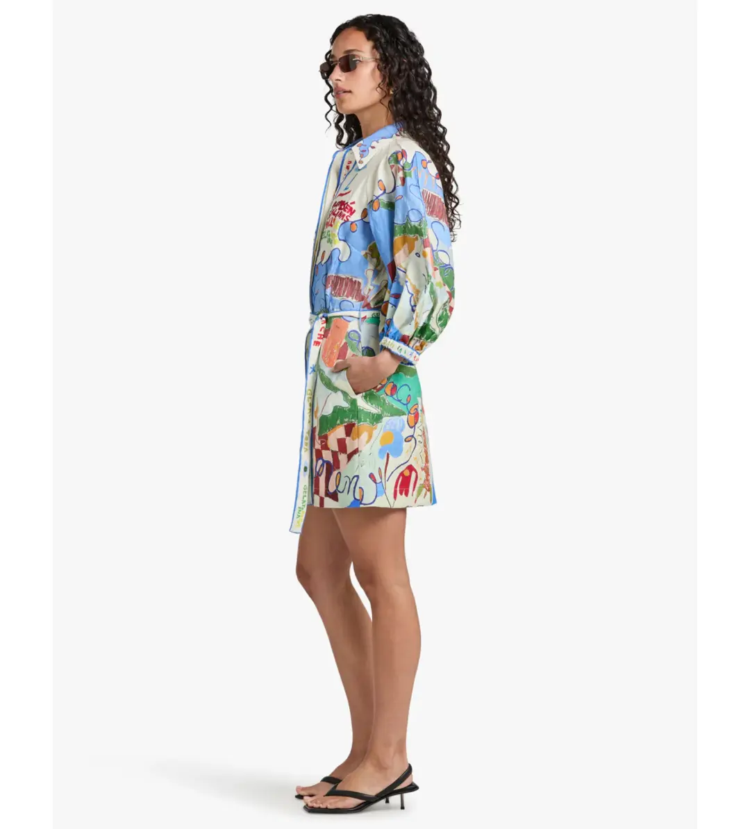 Alemais Nadia Mini Shirtdress Size 12 for rent on The Volte - main image
