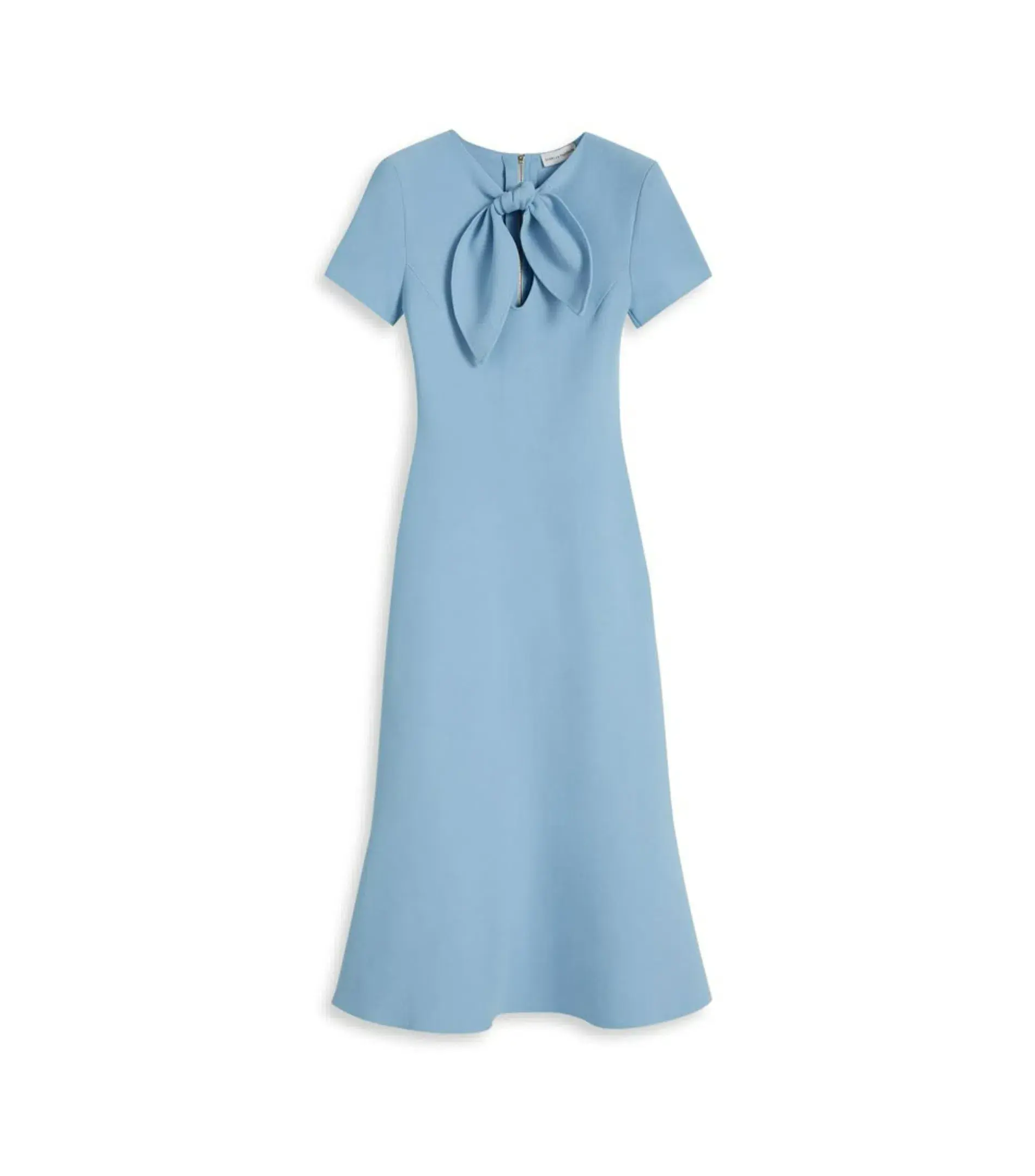 Scanlan Theodore Crepe Knit Cravat Dress in Riviera Size XS / AU 6 - Image 4