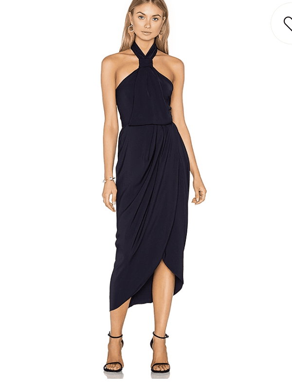 Shona Joy core knot navy dress Size 8 - Image 2