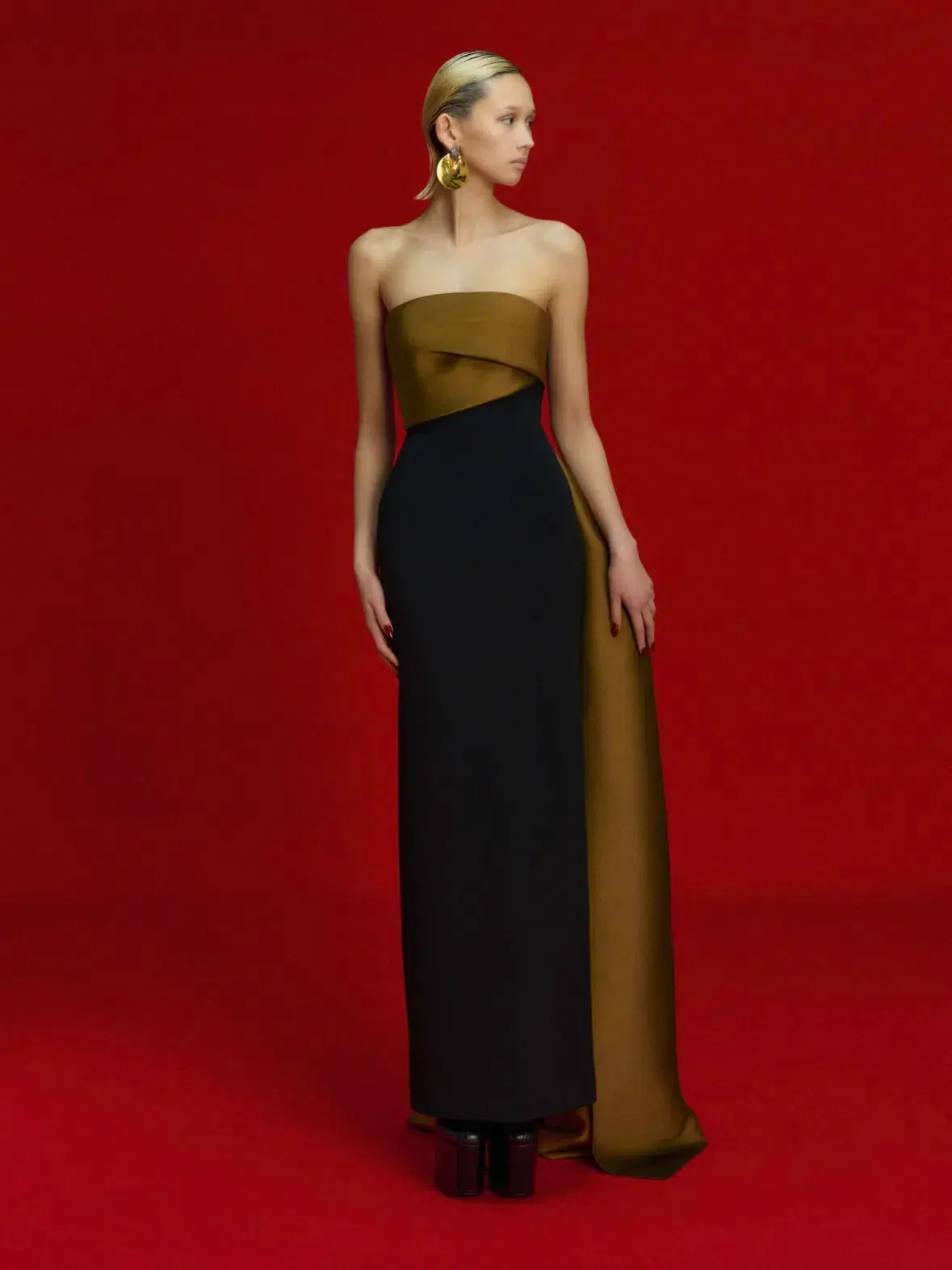 Solace London Kinsley Gown Black Gold Size AU 10 - Image 1