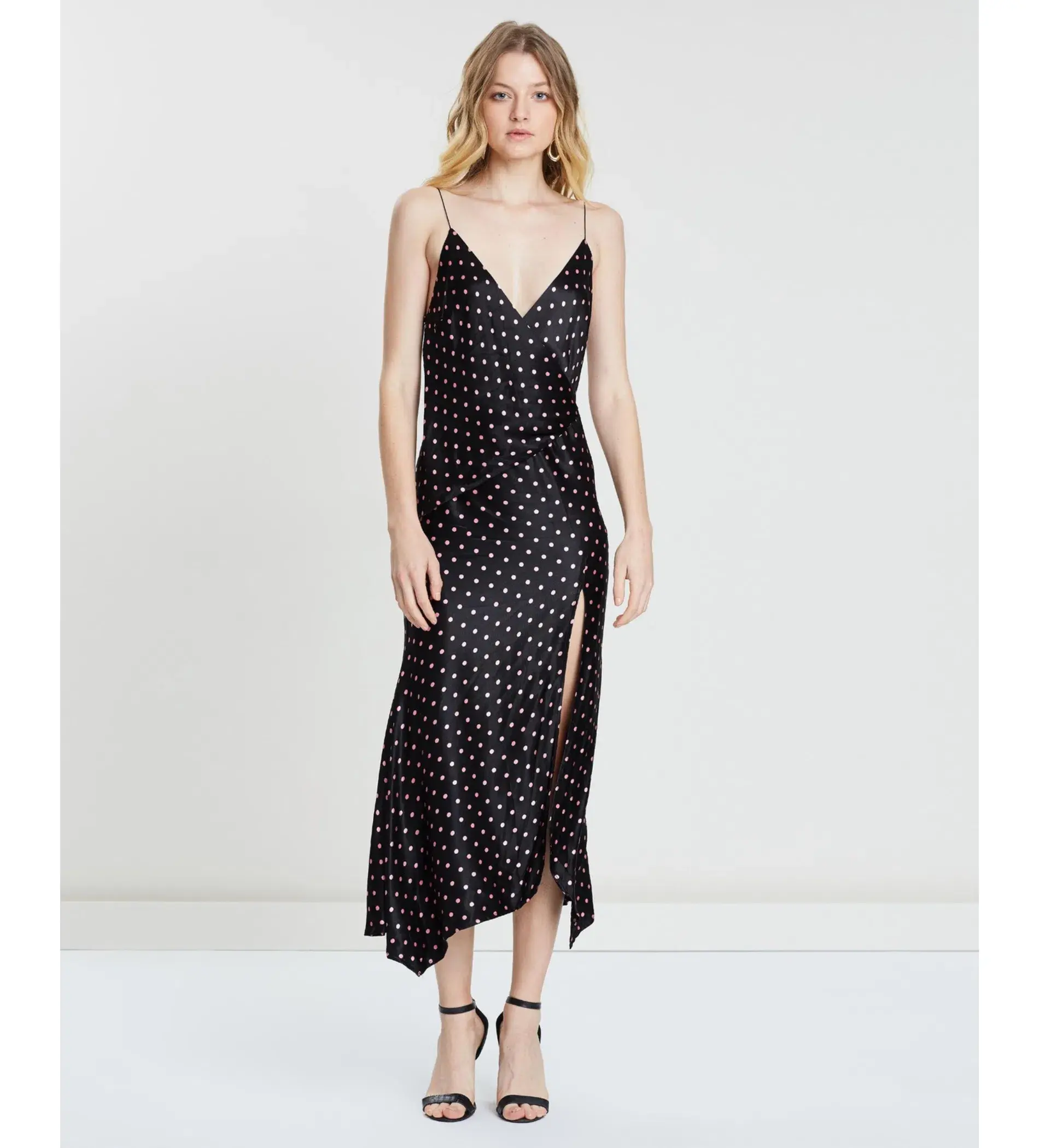 Bec & Bridge Kylie Slip Midi Dress Black Size AU 12 - Image 1