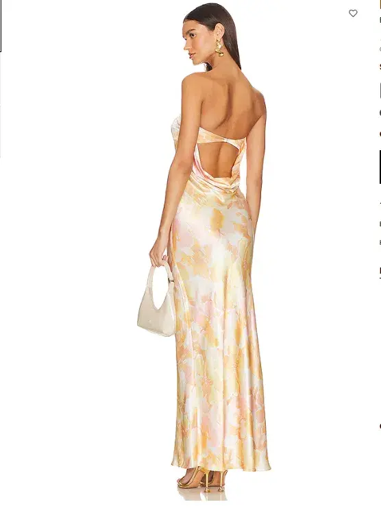 Bec + Bridge Indi Strapless Maxi Dress in Floral Haze Size AU 12  - Image 3