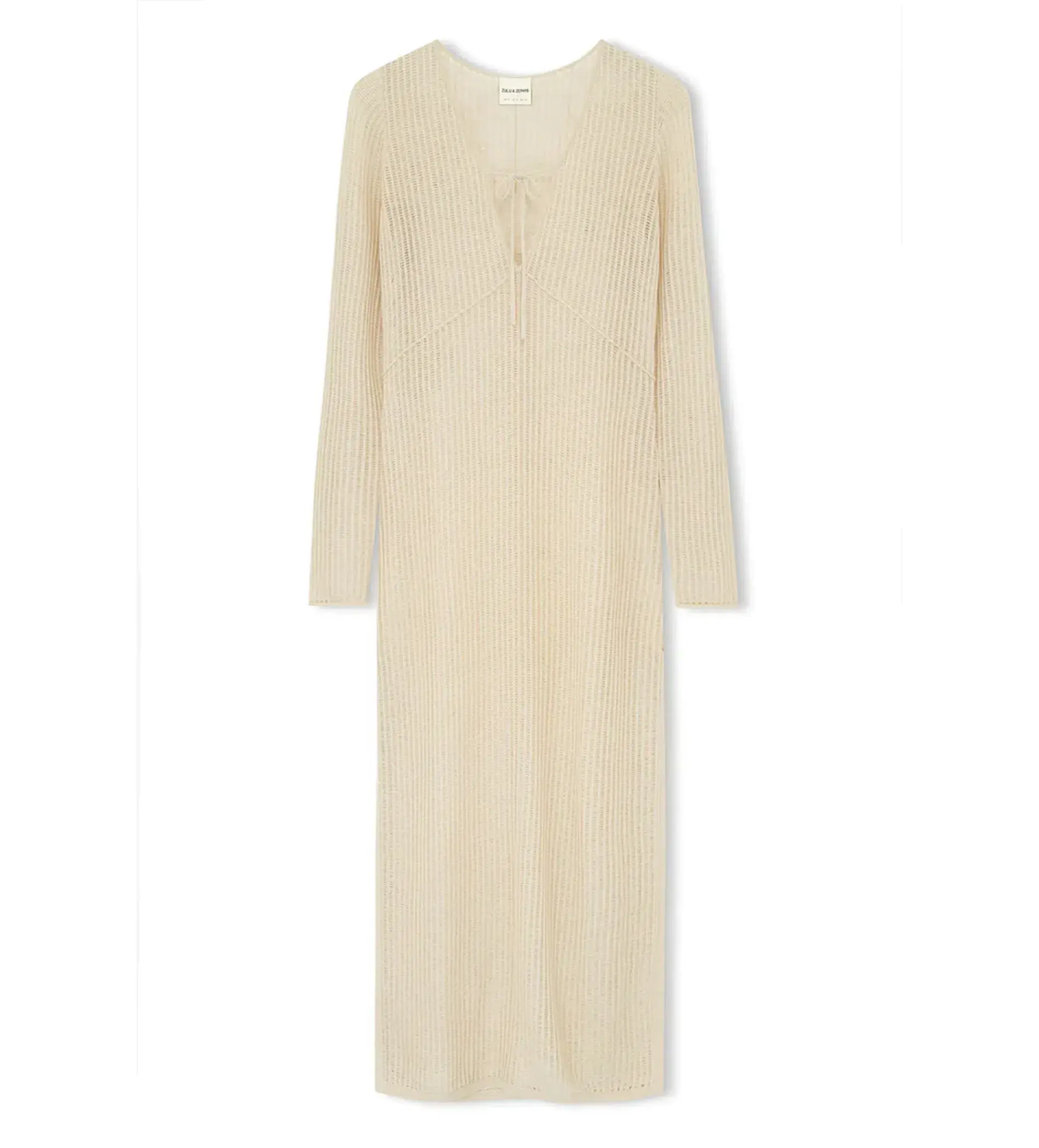 Zulu & Zephyr Husk Lattice Knit Dress Size 14 - Image 4