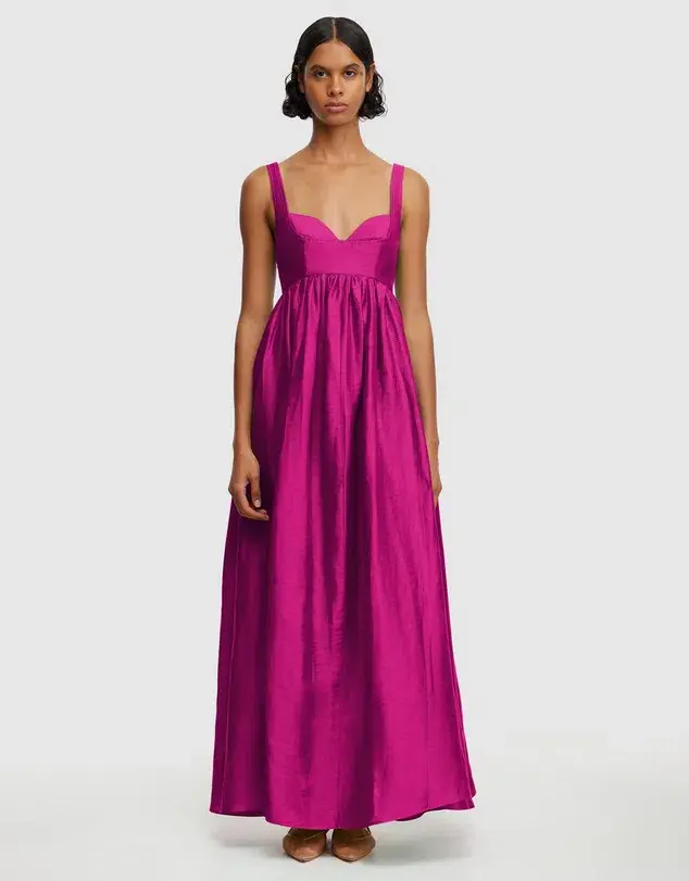 Acler Sandgate Maxi Dress in Plum Size 14 for rent on The Volte - main image