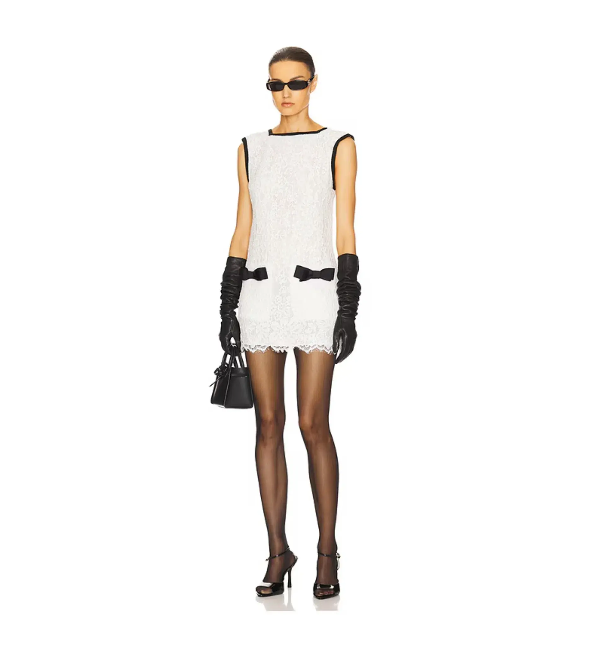 Helsa The Lace Mini Dress White Size S / AU 8  - Image 1