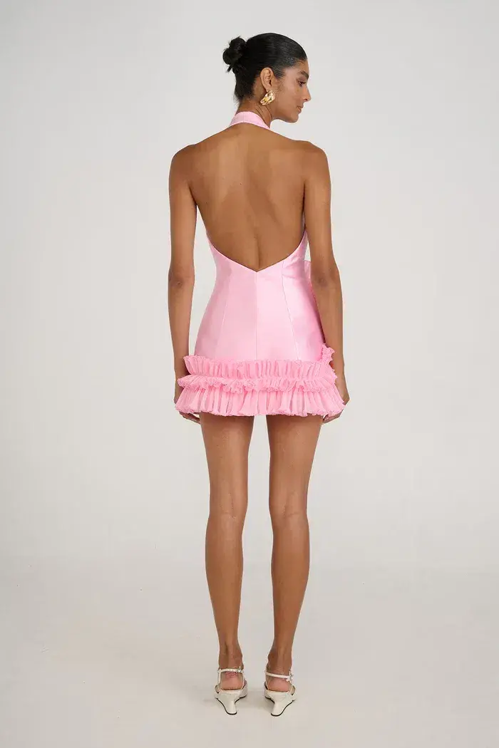 Eliya The Label Belinda Mini Dress in Baby Pink Size XL / AU 14 - Image 2