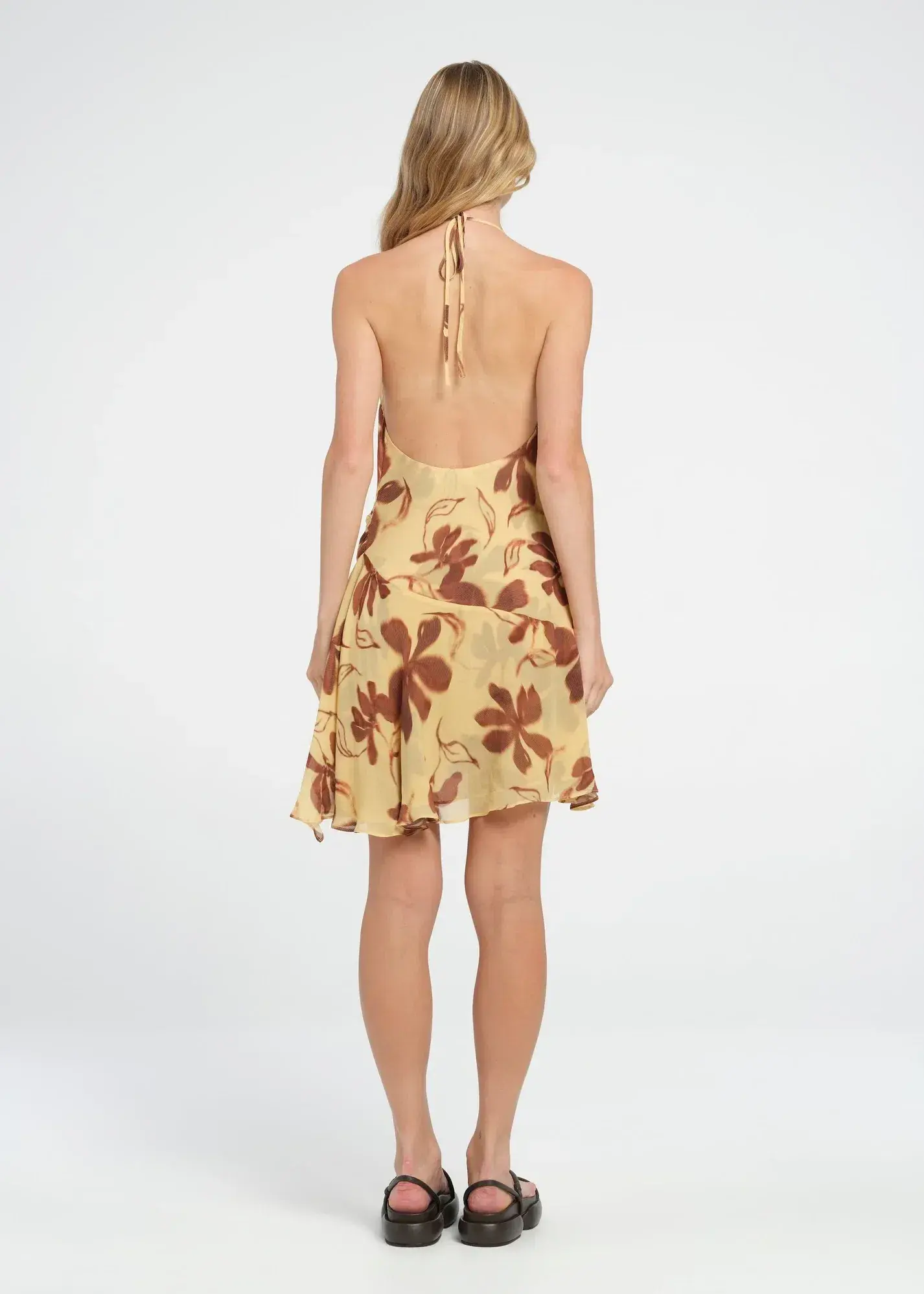Benni Harlow Halter Dress Printed Size 8 - Image 2