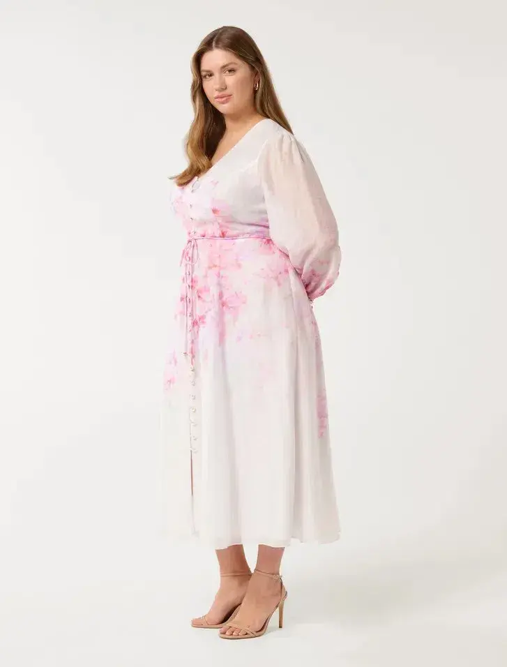 Forever New Kahlani Curve Long Sleeve Midi Dress size 16 - Image 2