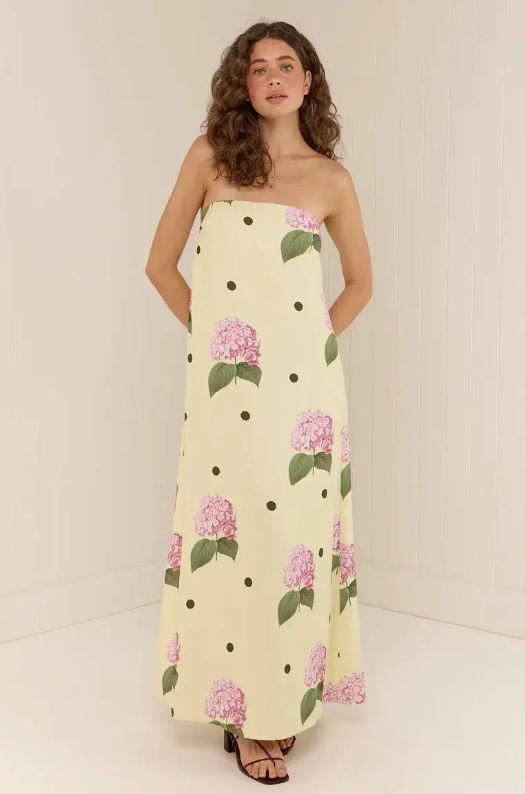 Alessia Dress Yellow Size 10 - Image 1