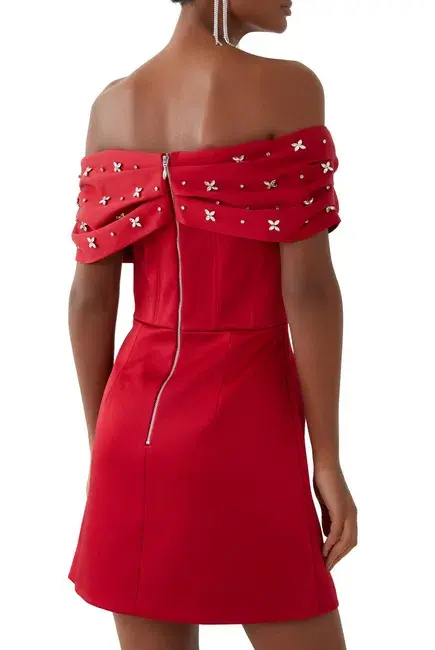 Rebecca Vallance Carmela Mini Red Size AU 8 - Image 2