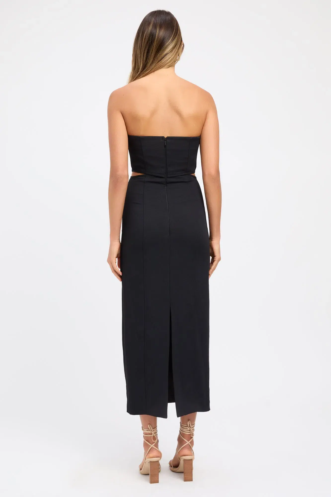 Kookai Oyster Cut Midi Dress Size 8 - Image 2