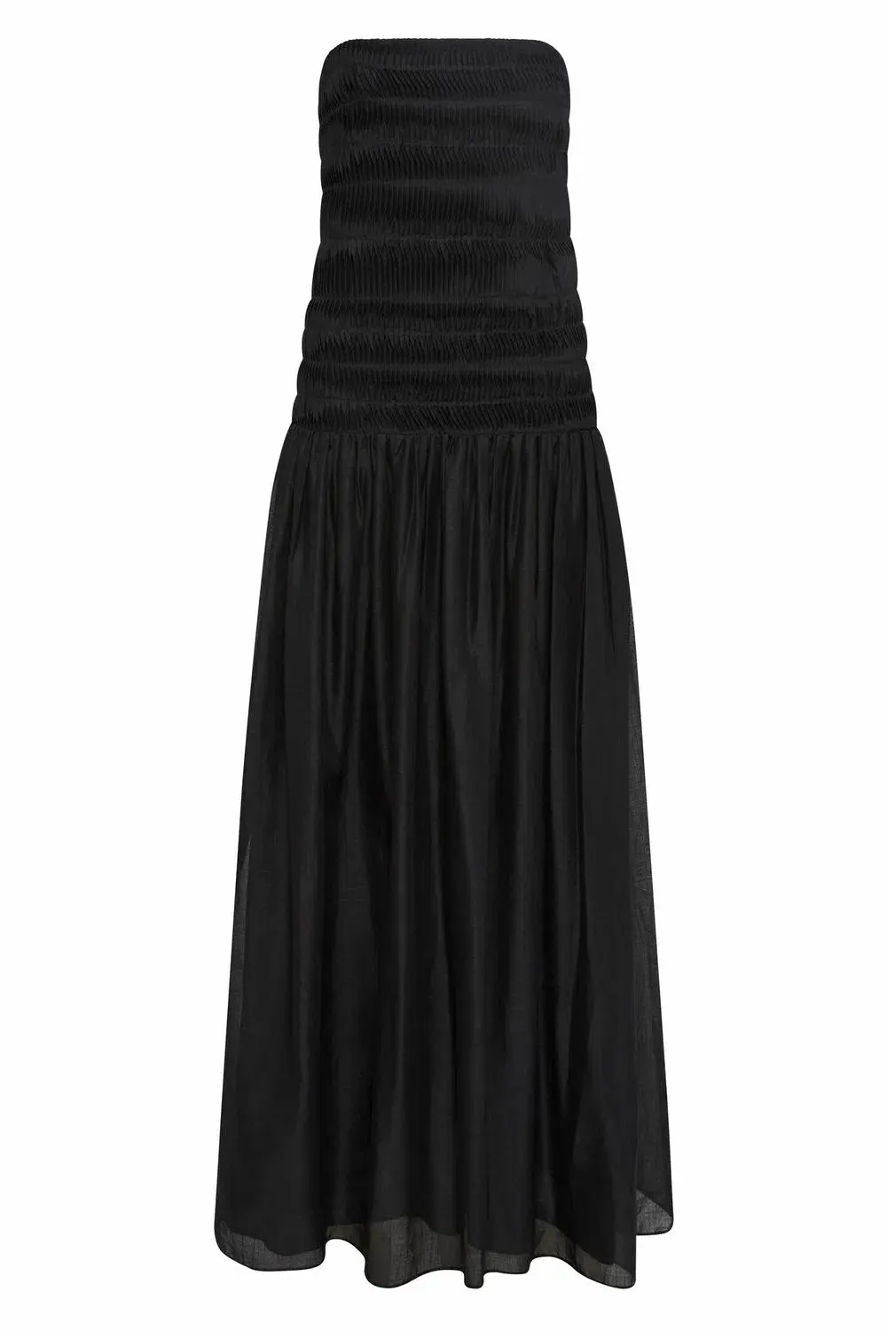 SIR THE LABEL XANTHE STRAPLESS MIDI DRESS IN BLACK Size 0/ AU 6 - Image 5