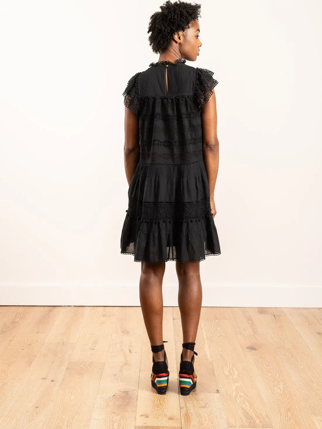 Ulla Johnson Nora Dress In Noir Size 12 - Image 3