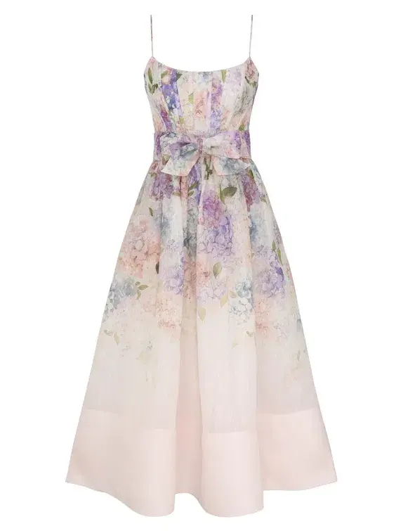 Zimmermann The Dawning Corset Dress in Multi Hydrangea Size 1/Au 10 - Image 1