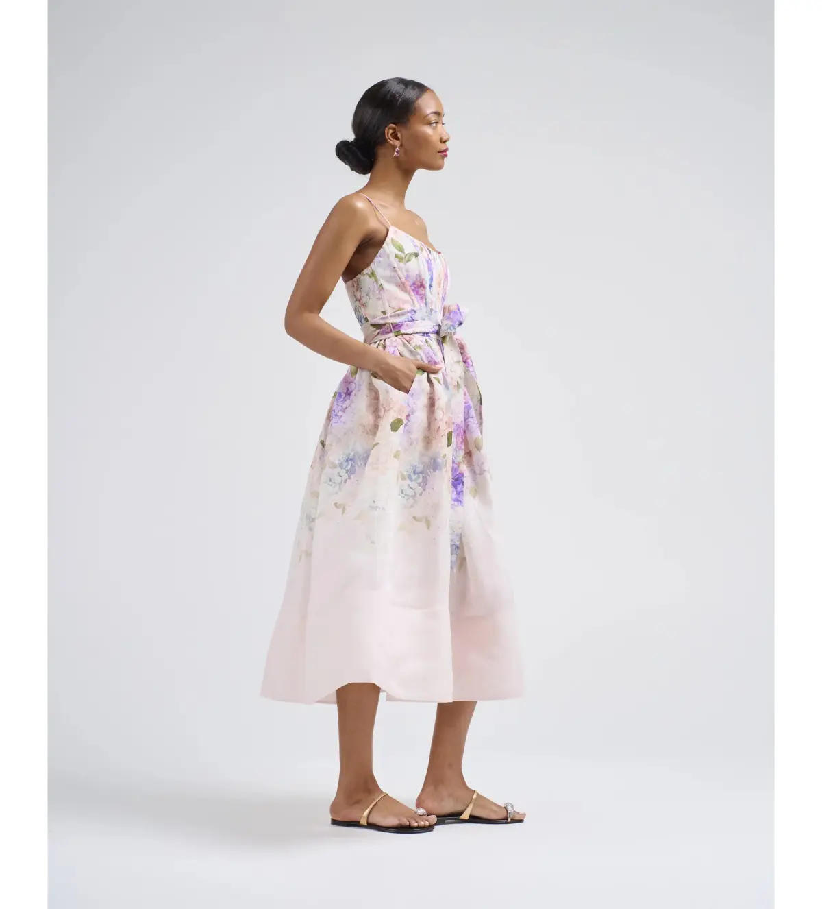 Zimmermann The Dawning Corset Dress Multi Hydrangea Size 0/AU 8 - Image 2