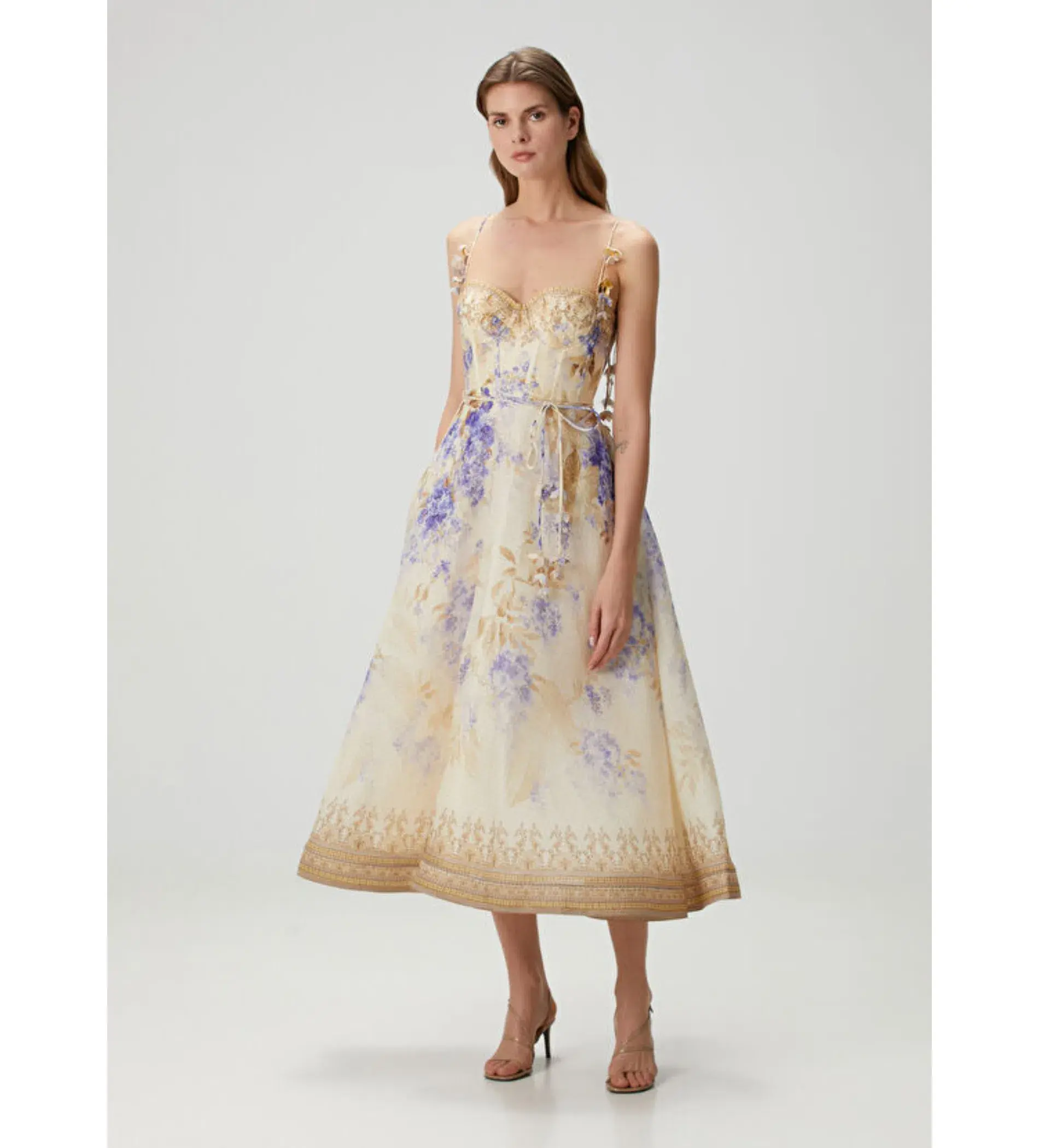 Zimmermann The Dawning Picnic Dress Lilac Floral Size 0/AU 8 - Image 1